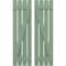 Ekena Millwork Americraft 4-Board (2 Batten) Wood Spaced Board-n-Batten Shutters w/ Z-Bar, ARW102SB415X77TGH, PR ARW102SB415X77TGH - alternate 1
